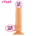 New wireless remote control full silicone rocking heated penis female masturbator