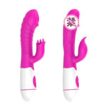 Double Head Vibrator Female Strong Vibration Massager with Brush