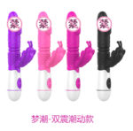 Double Head Vibrator Female Strong Vibration Massager with Brush