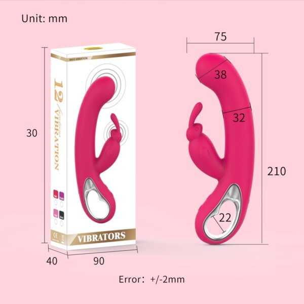 Rabbit Vibrator Female Masturbation Double Head Vibration Massager