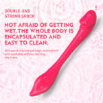 intelligent app remote control wearing bending double head vibrating stick women S masturbation