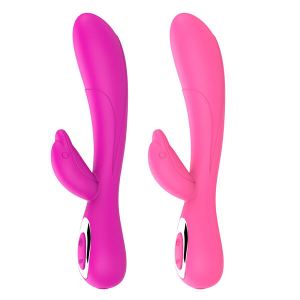 Silicone Dolphin Vibrating Massage Stick Female Masturbator