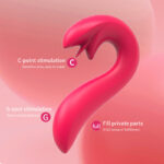 Double Head Vibrator AV Stick Female Masturbation Sex Toy Tongue Licker Massage Stick