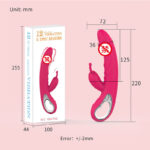 Silicone Pull Rod Heating Vibrator Massage Rod Female Masturbator