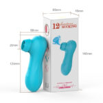 12 Frequency Sucking Vibration Silicone Rechargeable Masturbator Female Vibrator