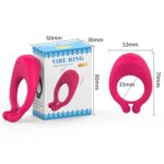 Silicone vibration ring male vibrator massage stick