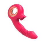 Warm telescopic stick sucker female masturbation appliance massage stick