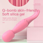 Double head AV stick tongue licking vibration massager female masturbator