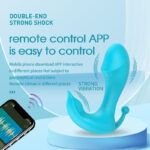 Women's invisible wear jumping egg APP wireless remote control masturbator double head vibrator
