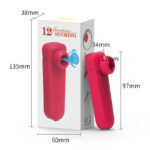 Headphone sucker 12 frequency sucking silicone charging masturbator female vibrator