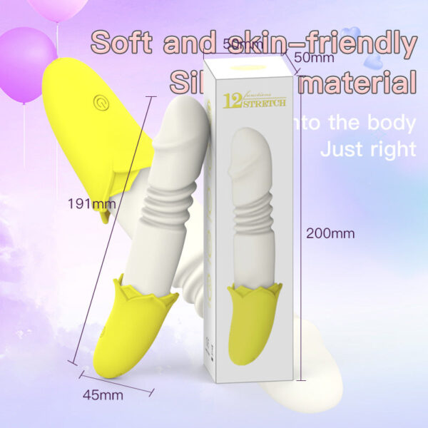 Banana automatic retractable vibrator female masturbator