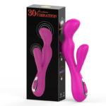 Hao Qi Fun Adult Sex Products Silicone Double Head Vibrating Stick Female Masturbation Massager Manufacturer Foreign Trade Wholesale