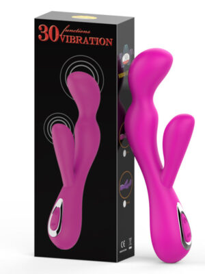 Hao Qi Fun Adult Sex Products Silicone Double Head Vibrating Stick Female Masturbation Massager Manufacturer Foreign Trade Wholesale