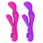 Hao Qi Fun Adult Sex Products Silicone Double Head Vibrating Stick Female Masturbation Massager Manufacturer Foreign Trade Wholesale