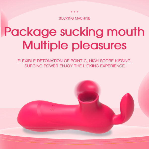 Rechargeable Silicone Vibrator Female Flirting Masturbation Sucker