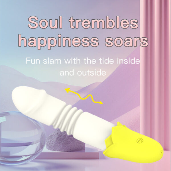 Banana automatic retractable vibrator female masturbator