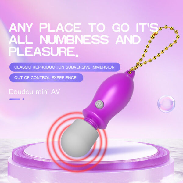Silicone Small Microphone Mini AV Stick Female Massage Stick Vibrator