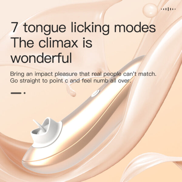 Female Silicone Tongue Couple Sex Cunnilingus Masturbator AV Stick Vibrator Tongue Licker