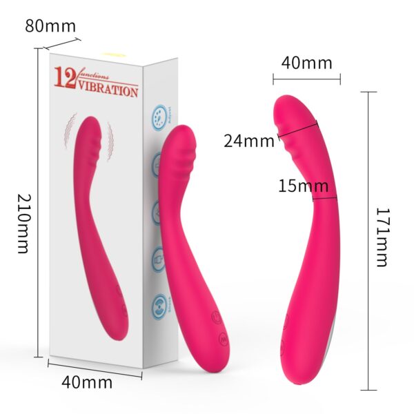 Silicone Charging Vibrator AV Stick Female Masturbator