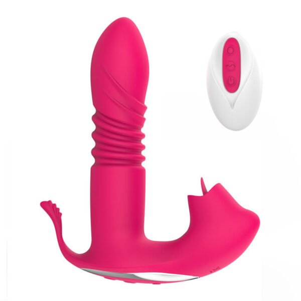 Female Invisible Retractable Wear Wireless Remote Control Tongue Licking Massager
