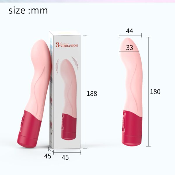 Three-frequency silicone vibrating stick adult sex products female masturbator