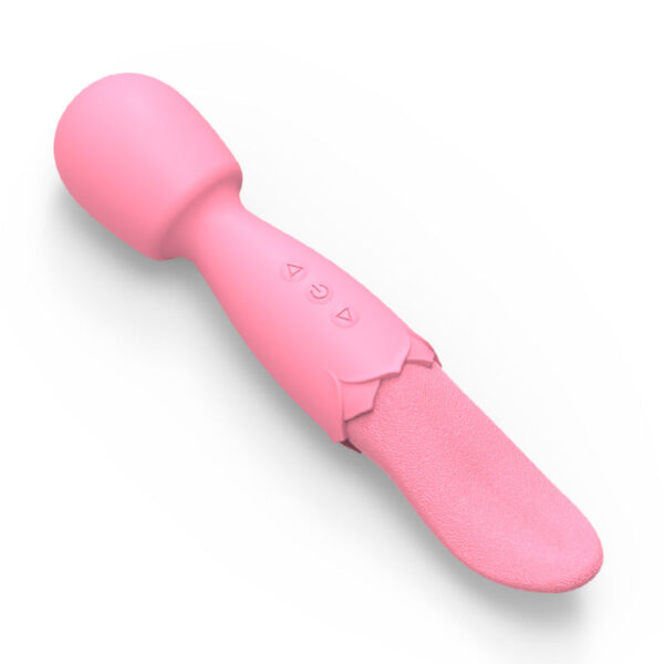 Double head AV stick tongue licking vibration massager female masturbator