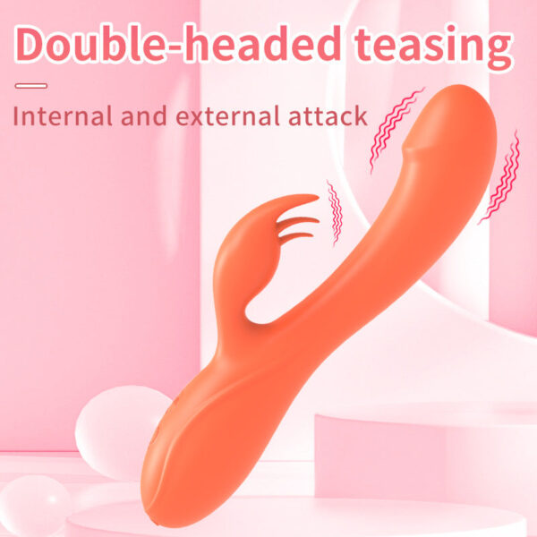 Human liquid silicone all-inclusive glue vibrator charging tongue licking massage stick female masturbation sex toy
