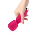 Mini Compact Silicone AV Stick 16 Band Vibrating Female Masturbator