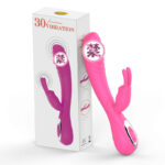 Double-headed rabbit silicone vibrator