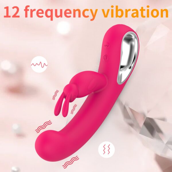 Rabbit Vibrator Female Masturbation Double Head Vibration Massager