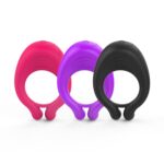 Silicone vibration ring male vibrator massage stick