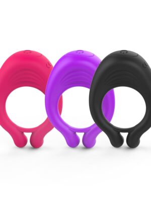 Silicone vibration ring male vibrator massage stick