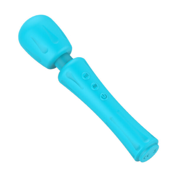 Silicone rechargeable AV stick sex fun female strong shock masturbation massager