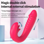 12 Frequency Tongue Licker Vibrator Female Masturbation Sex Toy Retractable Stick