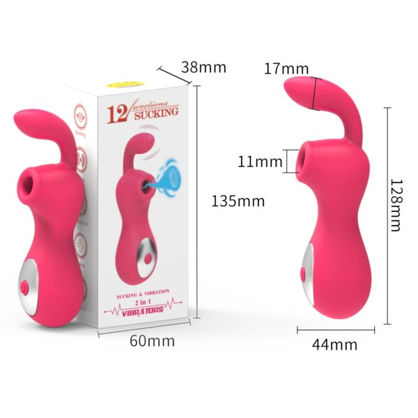 Charging Rabbit Vibrator Sucker Adult Sex Supplies Female Masturbation Massager