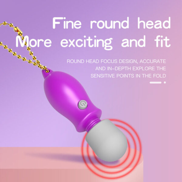 Silicone Small Microphone Mini AV Stick Female Massage Stick Vibrator