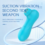 12 Frequency Sucking Vibration Silicone Rechargeable Masturbator Female Vibrator