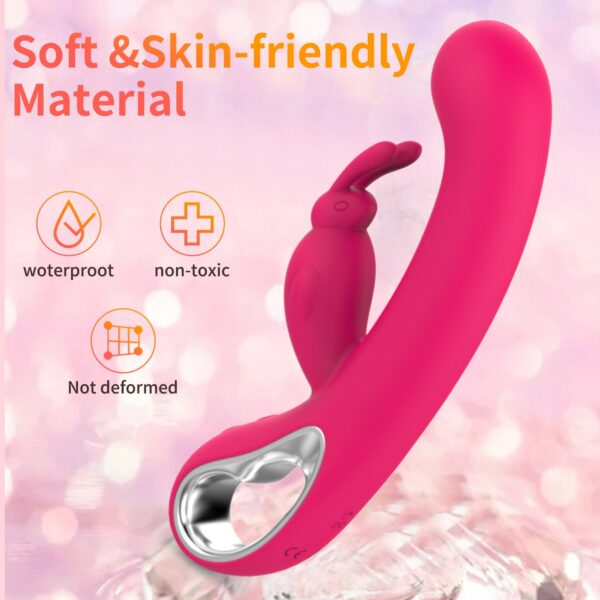 Rabbit Vibrator Female Masturbation Double Head Vibration Massager