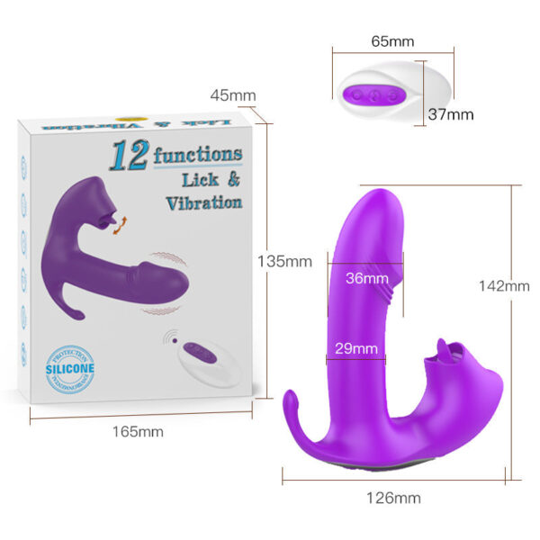 Tongue licking wearing vibrating vibrating egg sex fun women's wireless remote control masturbator