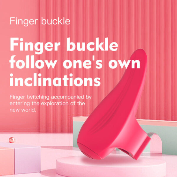 Silicone fingertip vibrating cover female massage masturbator