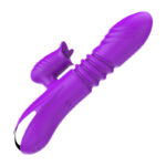New Silicone Telescopic Rod Warm Tongue Licking Vibrating Rod
