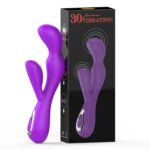 Hao Qi Fun Adult Sex Products Silicone Double Head Vibrating Stick Female Masturbation Massager Manufacturer Foreign Trade Wholesale