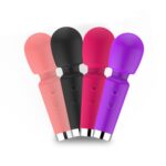 Mini Compact Silicone AV Stick 16 Band Vibrating Female Masturbator