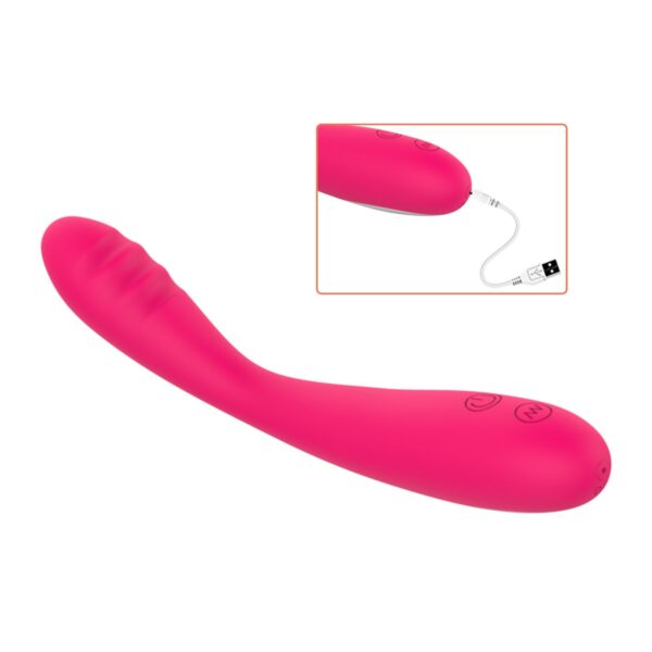 Silicone Charging Vibrator AV Stick Female Masturbator
