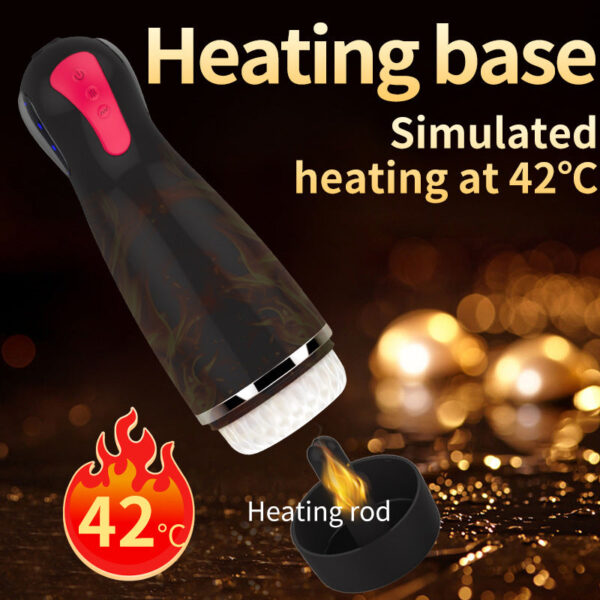 Electric aircraft cup men's adult fun automatic heating masturbator