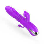 New female masturbation tongue licking vibrator silicone charging heating telescopic rod