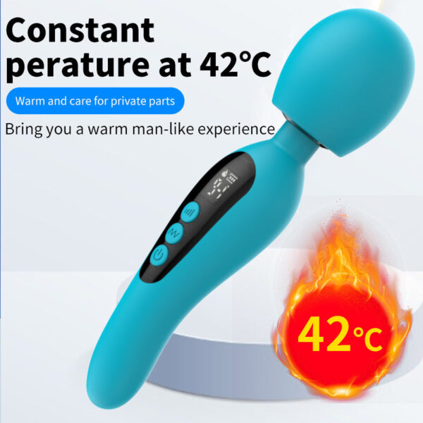 AV stick LCD screen female heating vibrator charging masturbator