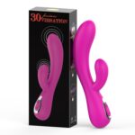 Rechargeable Silicone Double Head Vibrator Female Masturbator