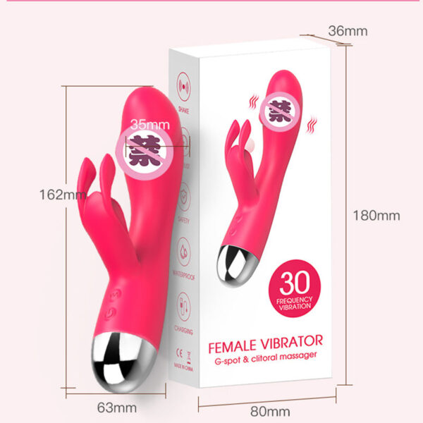 Rabbit Charging Vibrator Adult Sex Toys Female Masturbation Sex Toys