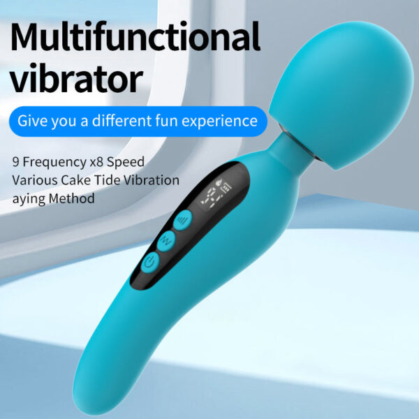 AV stick LCD screen female heating vibrator charging masturbator